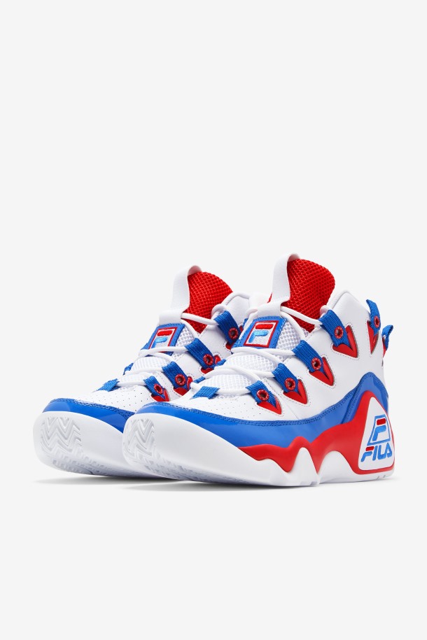 Fila Outlets Hombre Grant Hill 1 Blanco/rojo/azul
