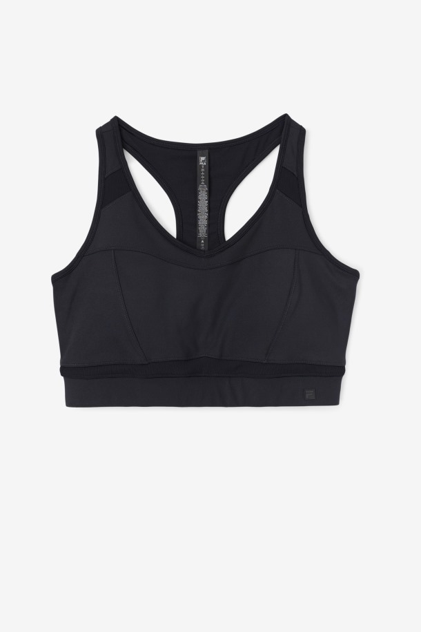 Fila Outlets Uplift Racerback Sujetador Deportivo Negro