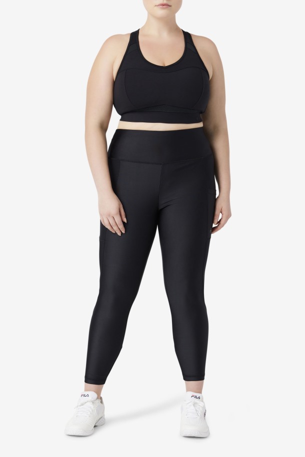 Fila Outlets Uplift Racerback Sujetador Deportivo Negro