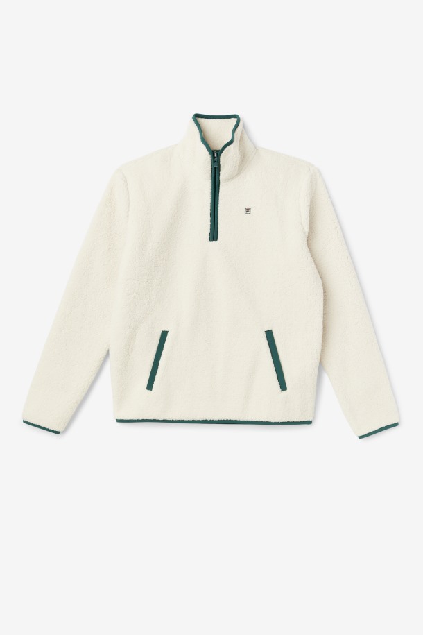 Fila Outlets Kyomi Jersey Con Cremallera De Un Cuarto Tofu/bioma Forestal