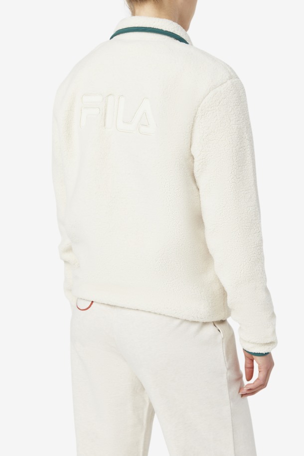 Fila Outlets Kyomi Jersey Con Cremallera De Un Cuarto Tofu/bioma Forestal