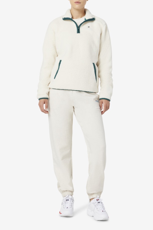 Fila Outlets Kyomi Jersey Con Cremallera De Un Cuarto Tofu/bioma Forestal
