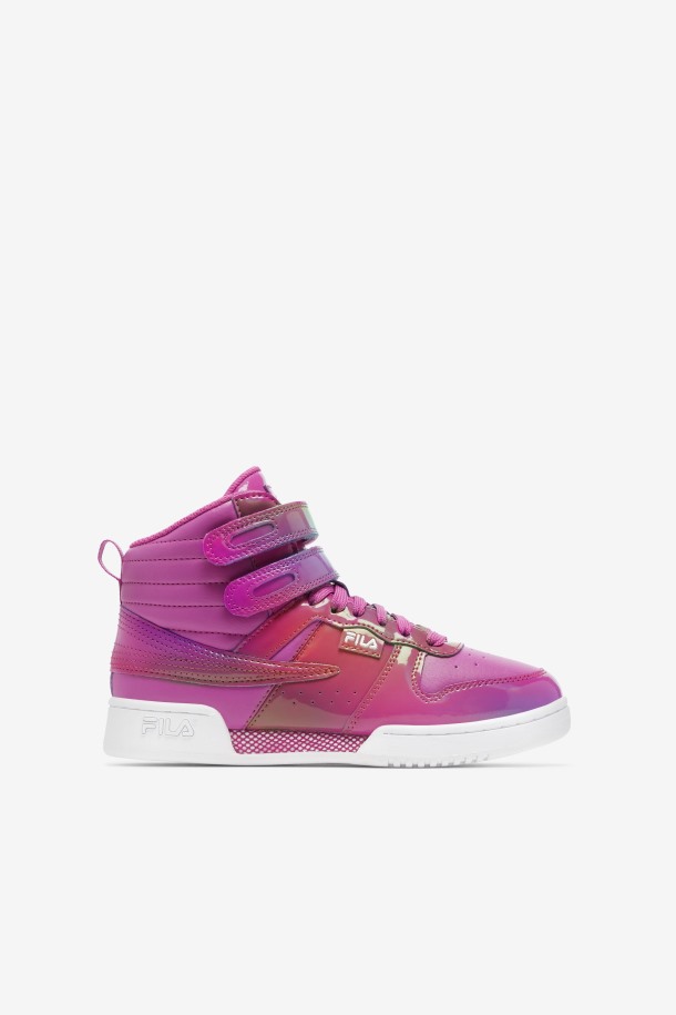 Iridiscente/morado/blanco Fila Outlets Niños Grandes F-14 Iridiscente
