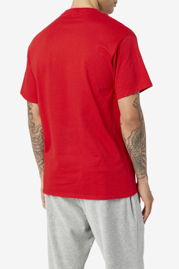 Camiseta Fitness Original Roja/azul Marino/blanca Fila Outlet