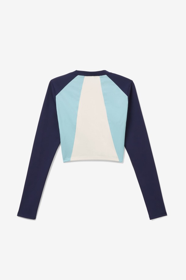 Fila Outlets Whitely Top Navy/iced Aqua/egret