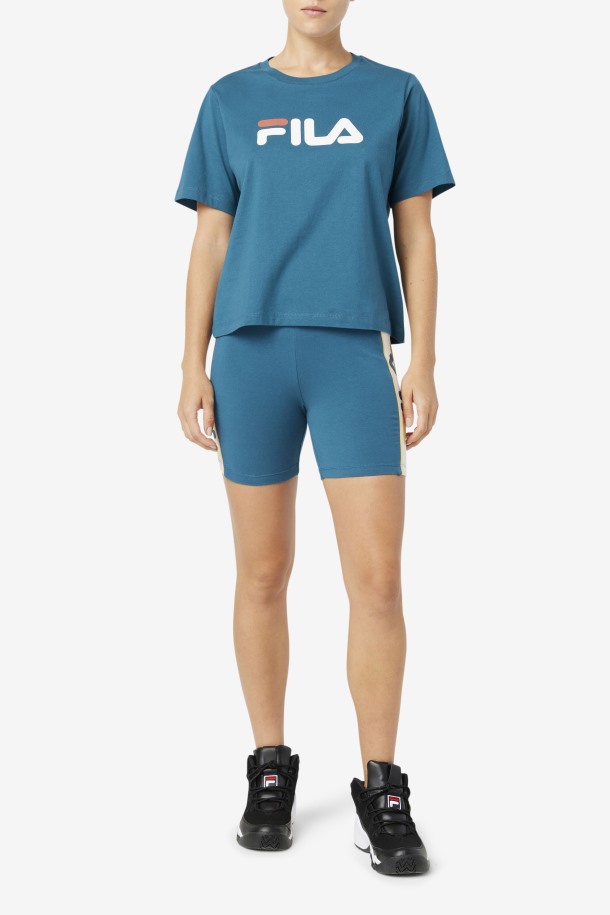 Cola De Salida De Tee Azul Coral Thea