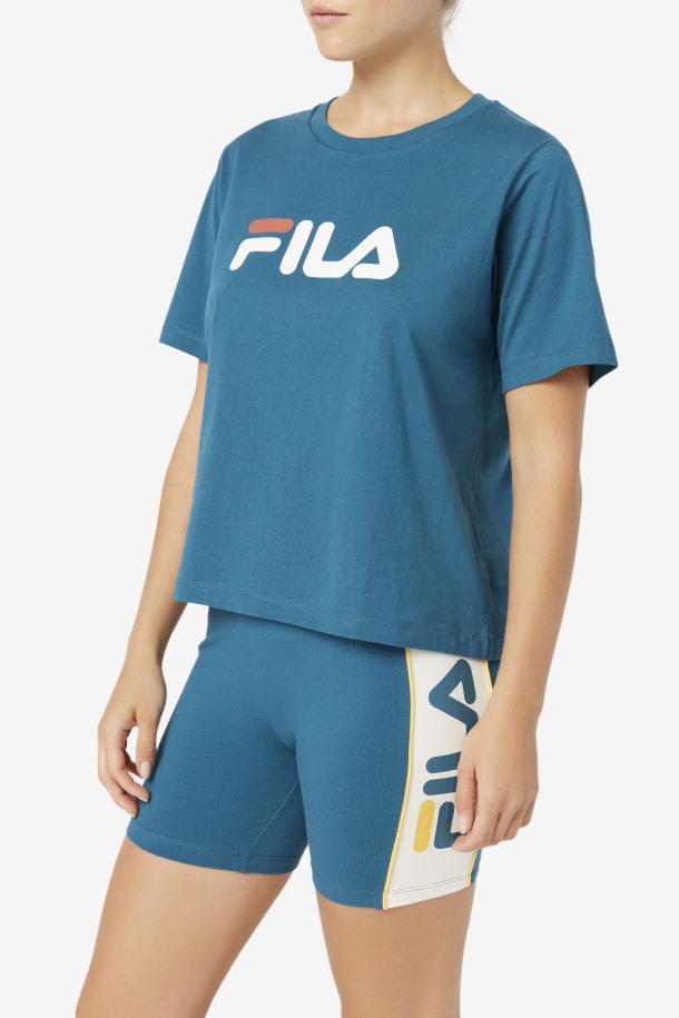 Cola De Salida De Tee Azul Coral Thea