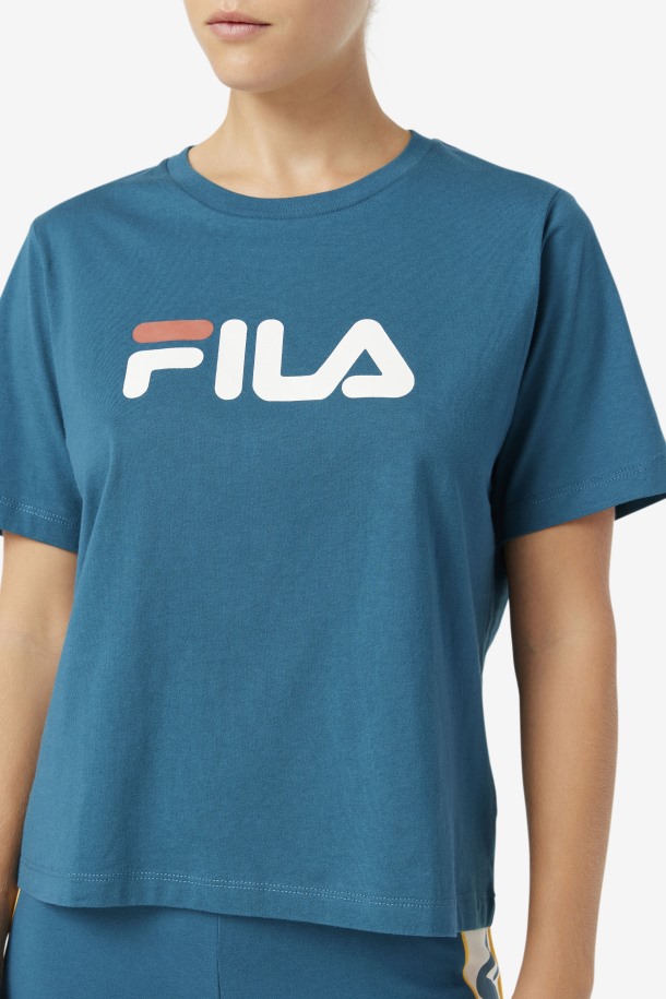 Cola De Salida De Tee Azul Coral Thea