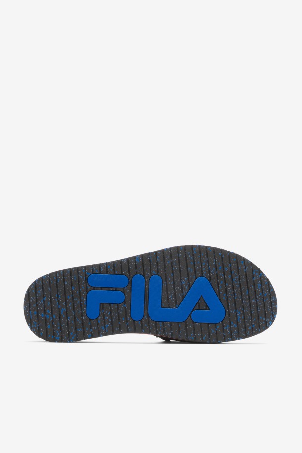 Negro/azul/rojo Naranja Fila Outlets Hombre Lunar Slide