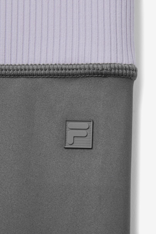 Forza 8\" Texture Bike Short Fila Outlets Gargoyle/Lavender Blue