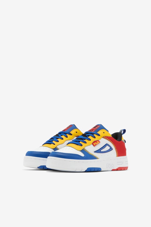 Fila Outlets Niños Grandes Lnx-100 Punto De Cadeneta Negro/rojo/azul
