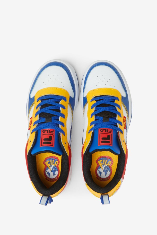 Fila Outlets Niños Grandes Lnx-100 Punto De Cadeneta Negro/rojo/azul