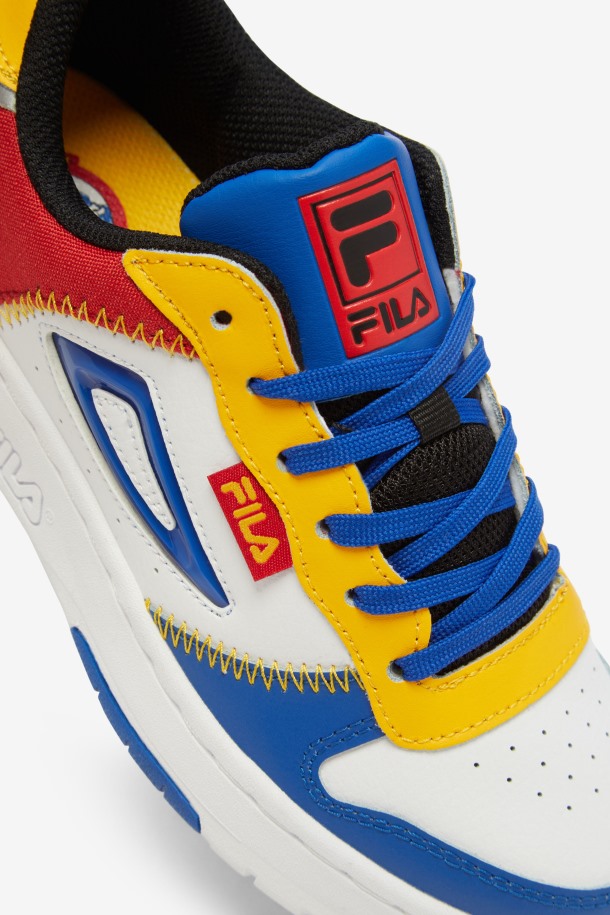Fila Outlets Niños Grandes Lnx-100 Punto De Cadeneta Negro/rojo/azul
