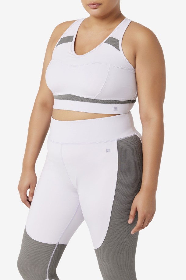 Sujetador Deportivo Con Espalda Nadadora Uplift Azul Lavanda/gargoyle Fila Outlet Online