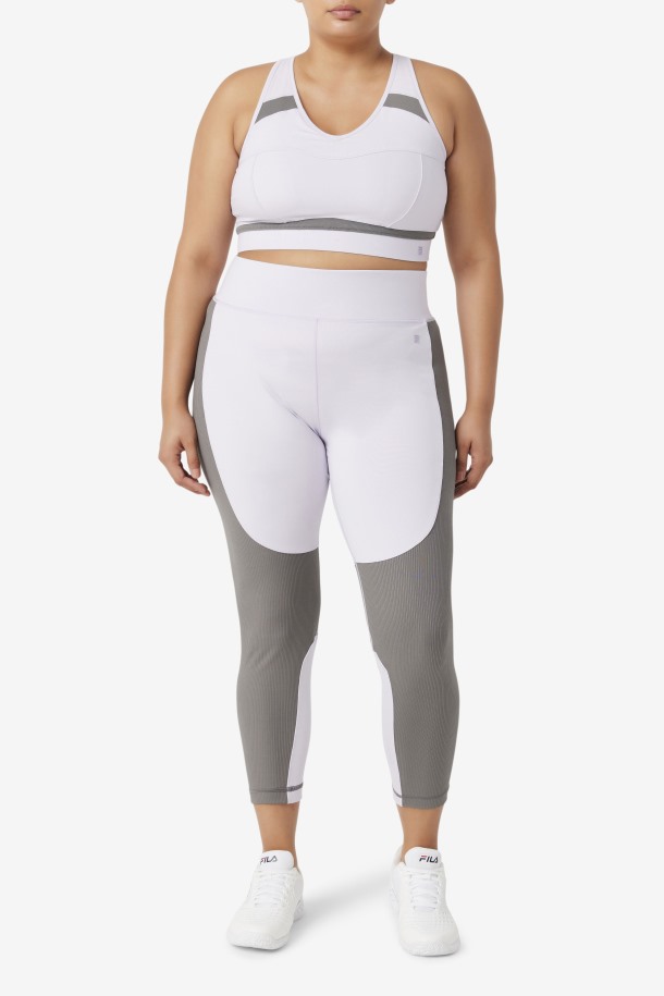 Sujetador Deportivo Con Espalda Nadadora Uplift Azul Lavanda/gargoyle Fila Outlet Online