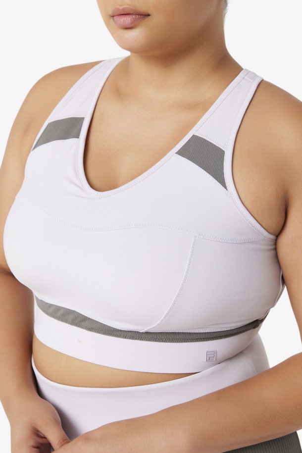 Sujetador Deportivo Con Espalda Nadadora Uplift Azul Lavanda/gargoyle Fila Outlet Online