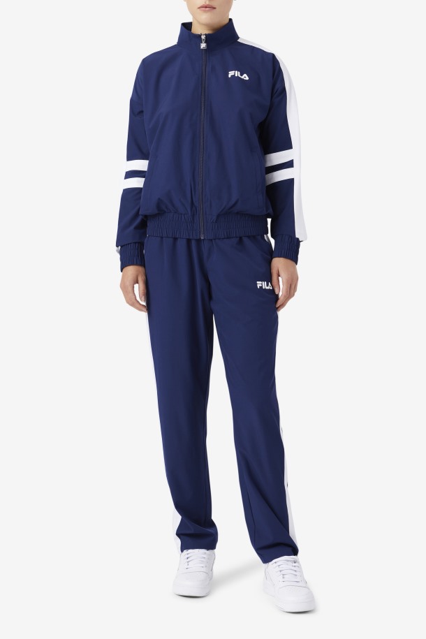 Jovia Track Pant Azul Marino/blanco Fila Outlet