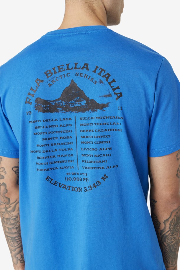 Camiseta De Pista Fila Outlets Azul/blanco