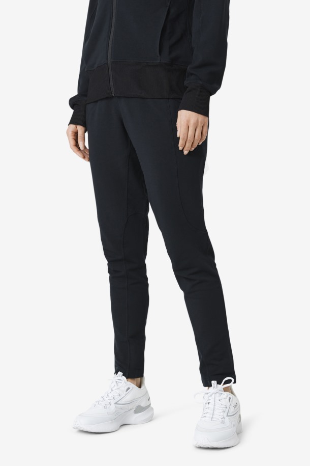 Negro Fila Outlets Fi-lux Pantalones De Pierna Delgada