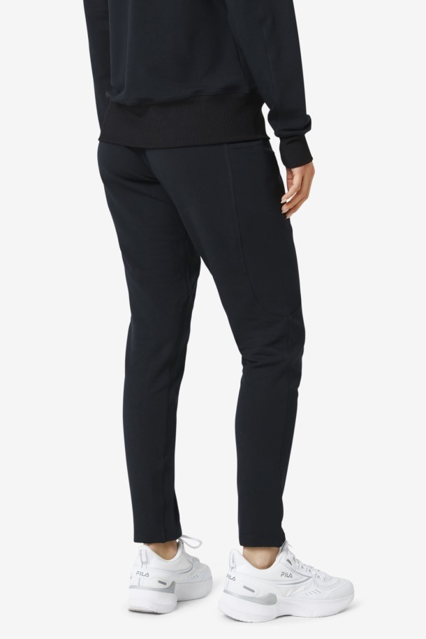 Negro Fila Outlets Fi-lux Pantalones De Pierna Delgada