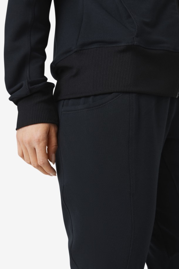 Negro Fila Outlets Fi-lux Pantalones De Pierna Delgada