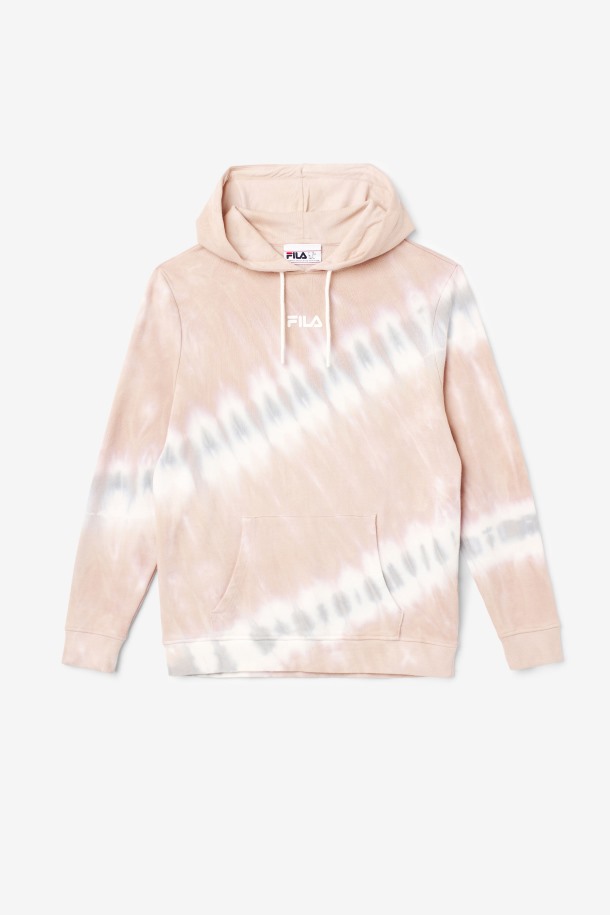 Fila Outlets Aerolynn Tie Dye Sudadera Con Capucha Gardenia/blanco/belgian Block