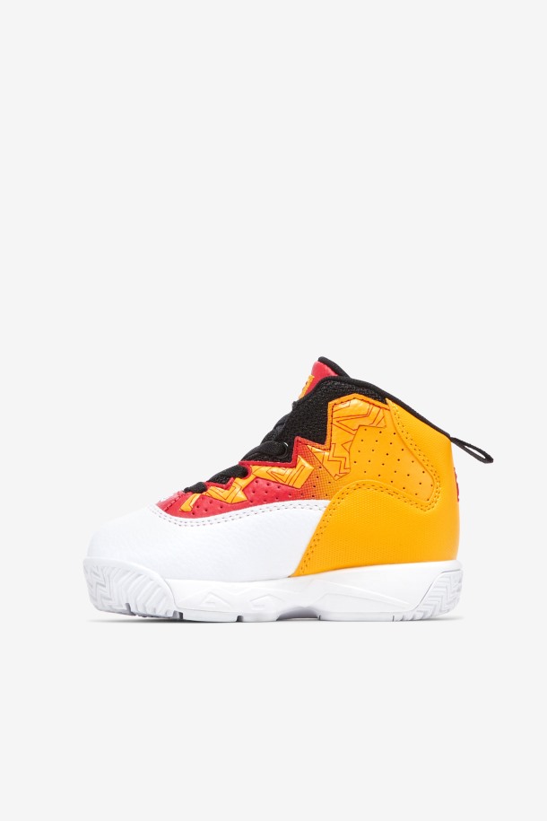 Zapatillas Fila Outlet Mb Para Niños Pequeños Blanco/dorado/rojo