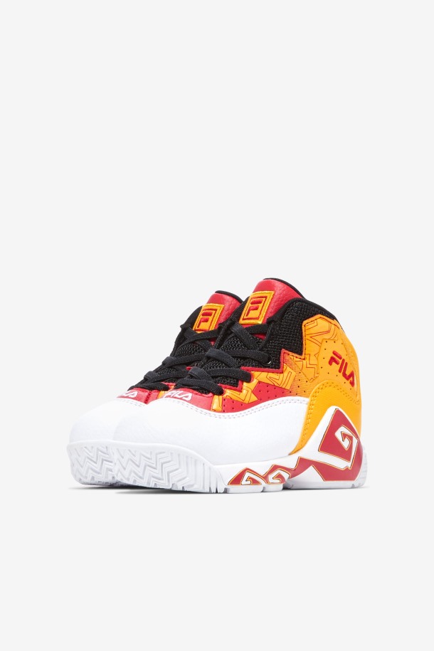 Zapatillas Fila Outlet Mb Para Niños Pequeños Blanco/dorado/rojo