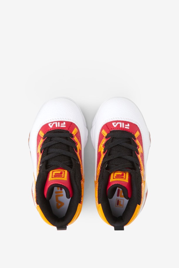 Zapatillas Fila Outlet Mb Para Niños Pequeños Blanco/dorado/rojo
