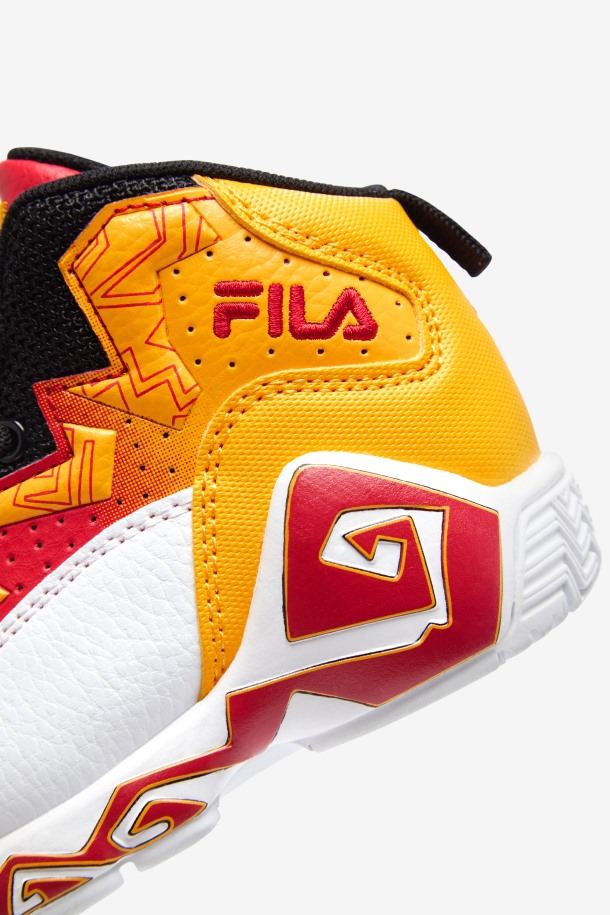 Zapatillas Fila Outlet Mb Para Niños Pequeños Blanco/dorado/rojo