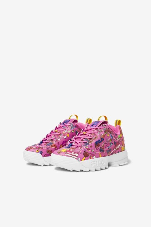 Fila Disruptor 2 Premium Sugar Plum/purple/lemon Para Niños Pequeños