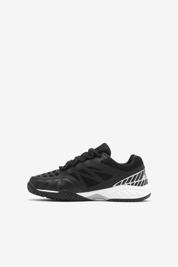 Axilus Jr Niños Fila Outlets Negro/blanco/plata Metalizada