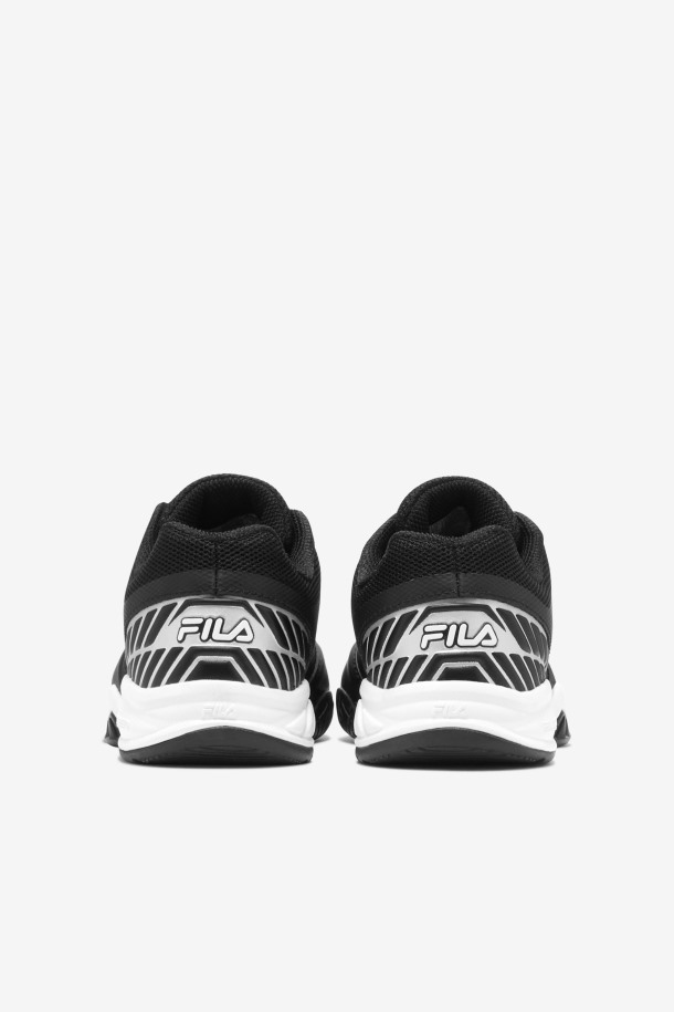 Axilus Jr Niños Fila Outlets Negro/blanco/plata Metalizada