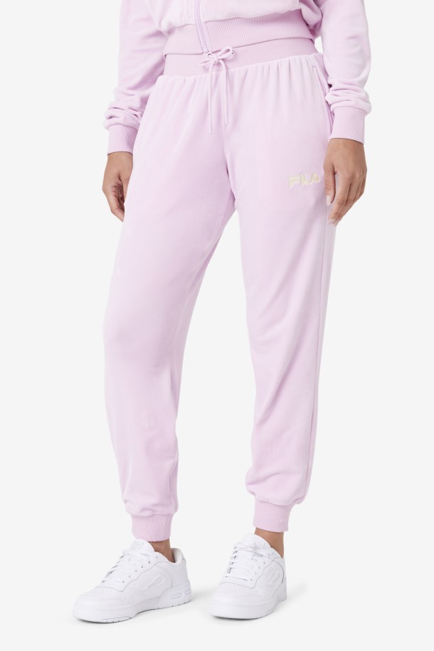 Row Outlets Zura Velour Jogger Orquídea