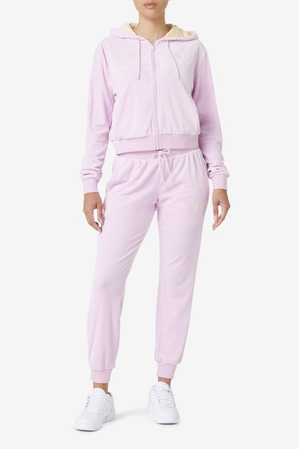 Row Outlets Zura Velour Jogger Orquídea