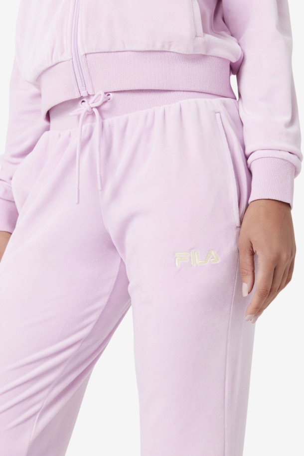 Row Outlets Zura Velour Jogger Orquídea