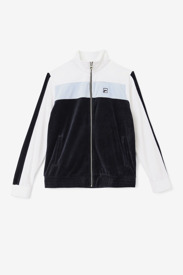 Chaqueta Terciopelo Negro/blanco/skyway Brice Outlet Fila