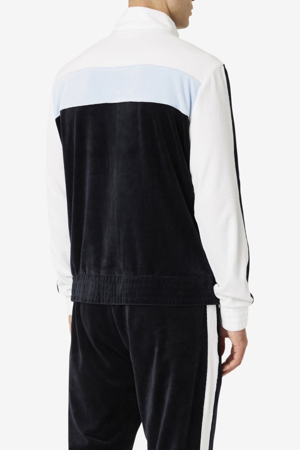 Chaqueta Terciopelo Negro/blanco/skyway Brice Outlet Fila