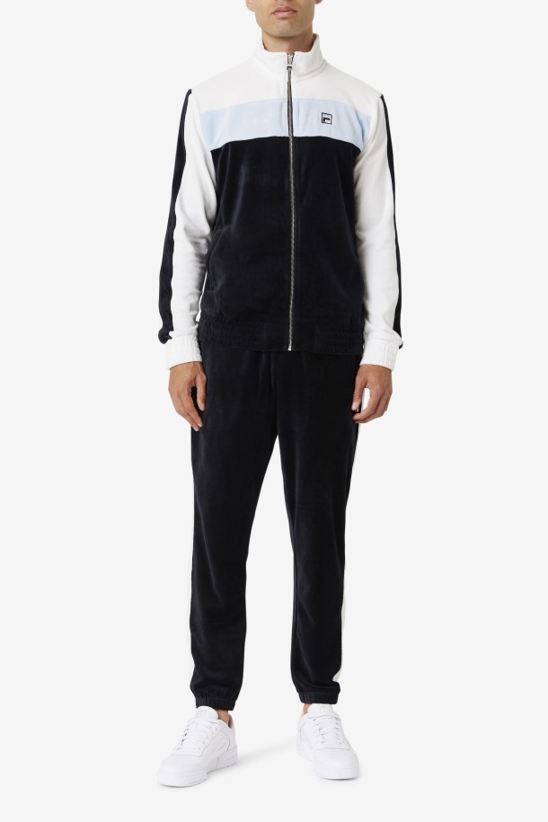 Chaqueta Terciopelo Negro/blanco/skyway Brice Outlet Fila