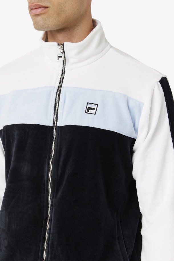 Chaqueta Terciopelo Negro/blanco/skyway Brice Outlet Fila