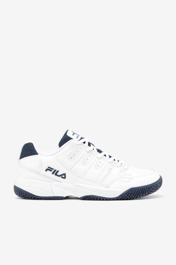 Fila De Doble Rebote Para Hombre, Blanco/azul Marino