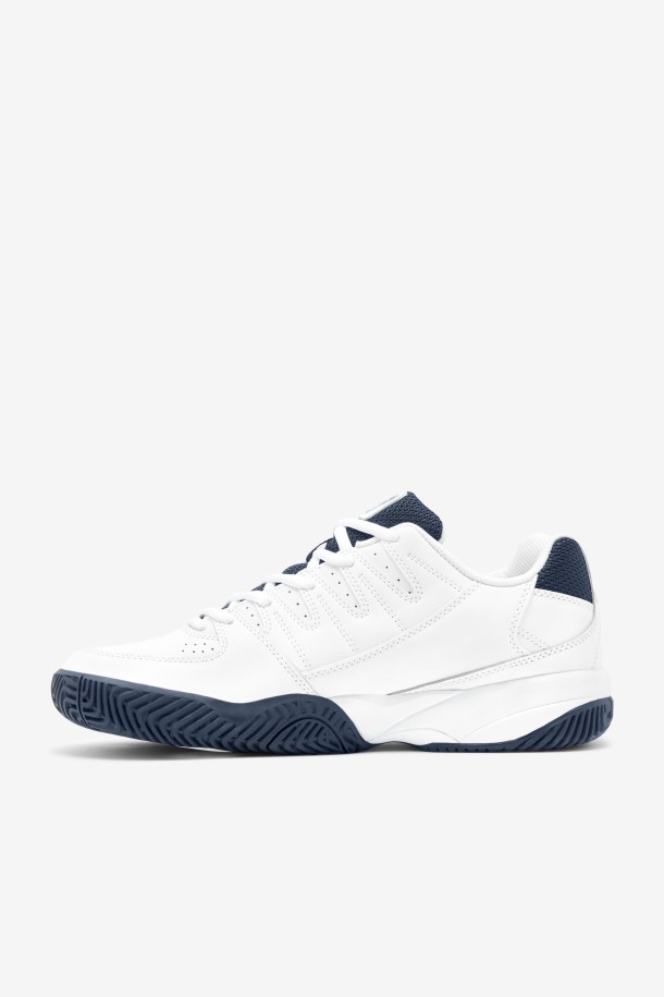 Fila De Doble Rebote Para Hombre, Blanco/azul Marino