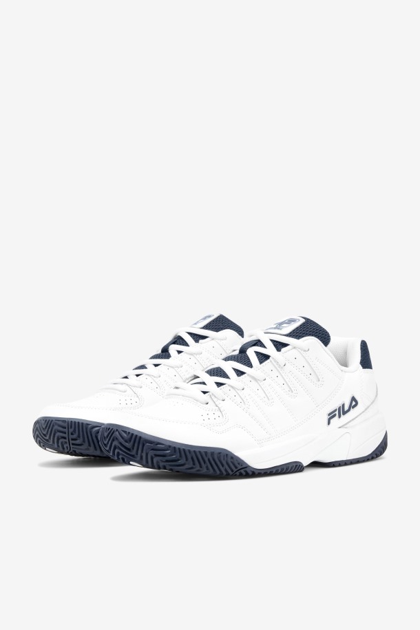 Fila De Doble Rebote Para Hombre, Blanco/azul Marino