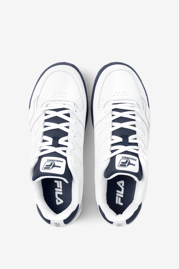 Fila De Doble Rebote Para Hombre, Blanco/azul Marino