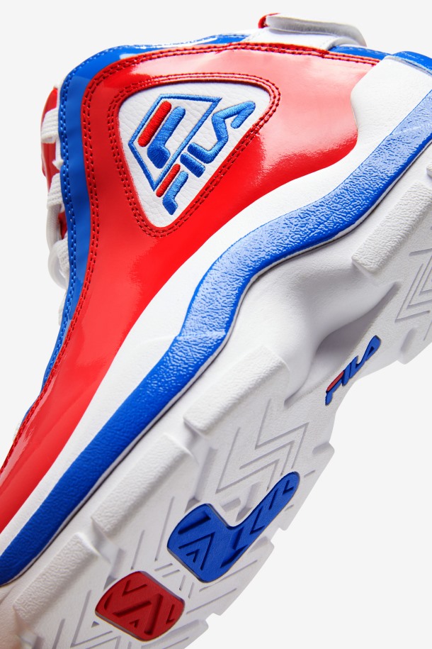 Hombres Grant Hill 2 Fila Puntos De Venta Blanco/rojo/azul