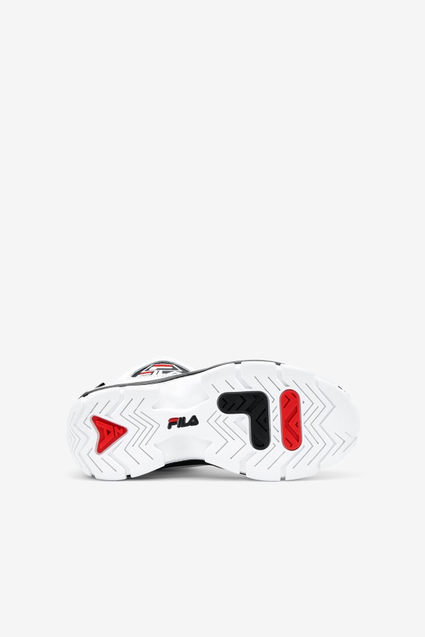 Blanco/negro/rojo Fila Outlets Niños Grandes Grant Hill 2