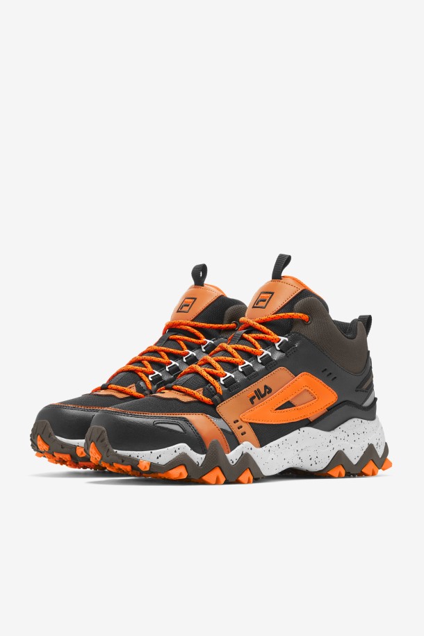Negro/major Marrón/naranja Fila Outlet Hombre Oakmont Tr Mid
