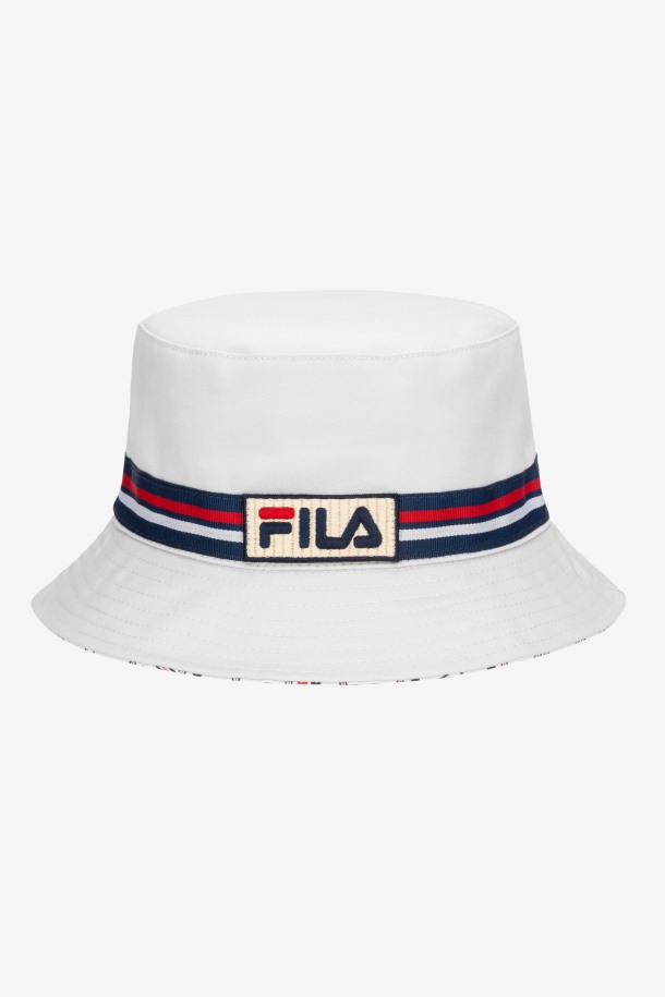 Sombrero Pescador Reversible Blanco Fila Outlet