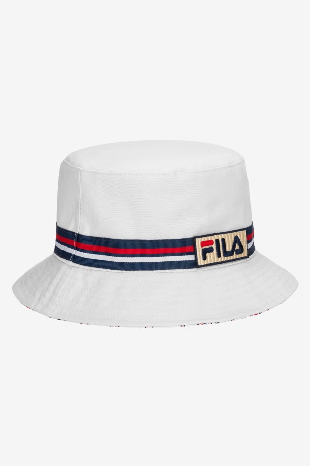 Sombrero Pescador Reversible Blanco Fila Outlet