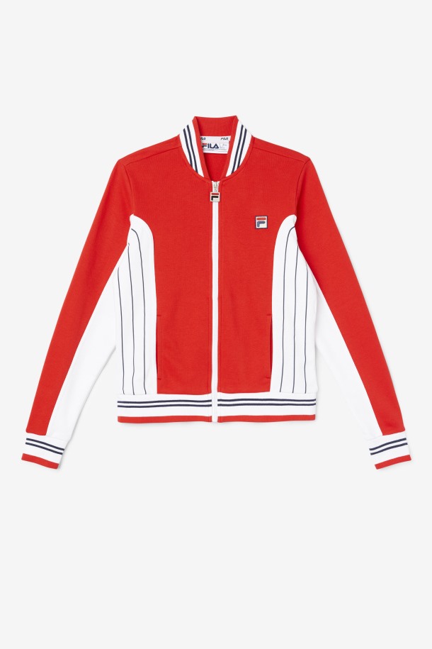 Fila Outlets Rojo/blanco/azul Marino Settanta Ii Chaqueta